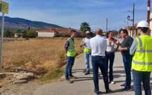 La delegada del Gobierno visita en Abla las obras de la red de saneamiento