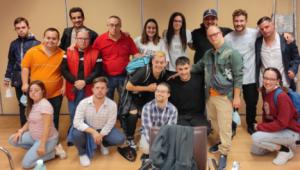 Alumnos del Taller de Cine de Down Almería en un corto del Festival Inclusivo de Cortometrajes Gallo Pedro