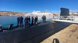 El Puerto de Almería recibe al submarino ‘Galerna’ de la Armada