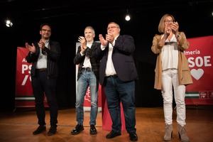 Marlaska confía en el éxito electoral del PSOE en Roquetas, Vícar y Níjar