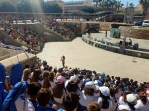 750 escolares celebran el Día Mundial del Libro en el Anfiteatro de la Rambla