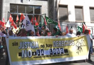 Los sindicatos de Justicia convocan huelga de 24 horas a partir del 4 de mayo