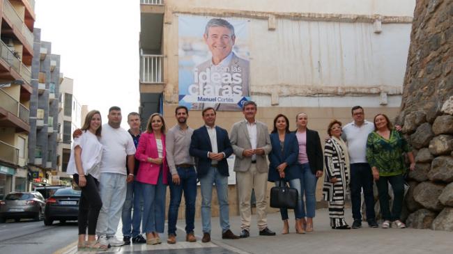 ‘Con las ideas claras’ es el eslogan de campaña de Manuel Cortés para el 28M