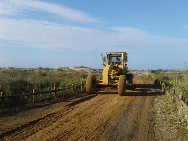 Nuevo acceso a la playa de Punta Entinas