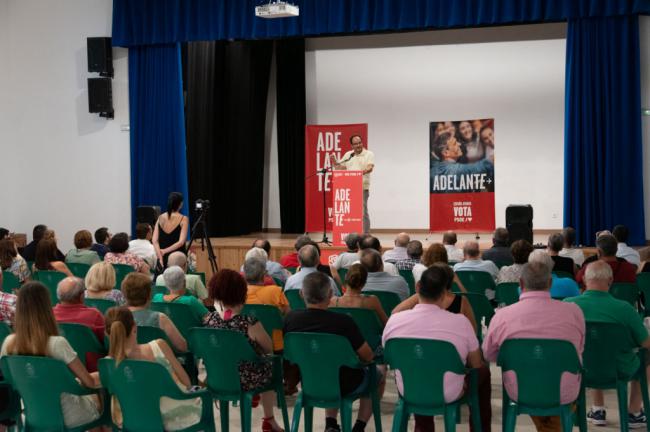 Antonio Hernando anima en la Comarca del Andarax a votar al PSOE