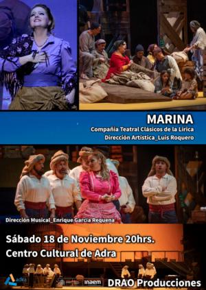 ‘Marina’ en la programación cultural de otoño en Adra