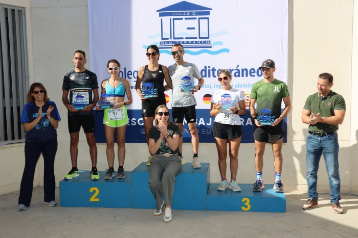 Jonathan Aguilera y Jessica Martín, ganan el VI Cross Solidario Colegio Liceo Mediterráneo