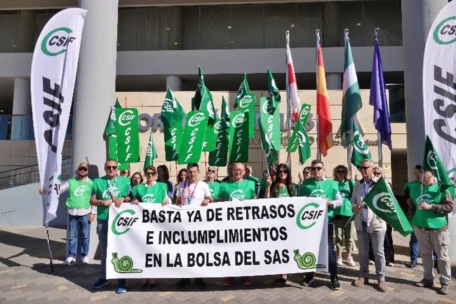 CSIF protesta exigir al SAS que “actualice ya los listados de Bolsa”