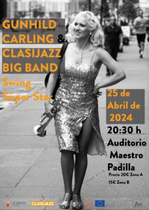 La estrella sueca del jazz Gunhild Carling y la Big Band Clasijazz actuarán juntos este jueves