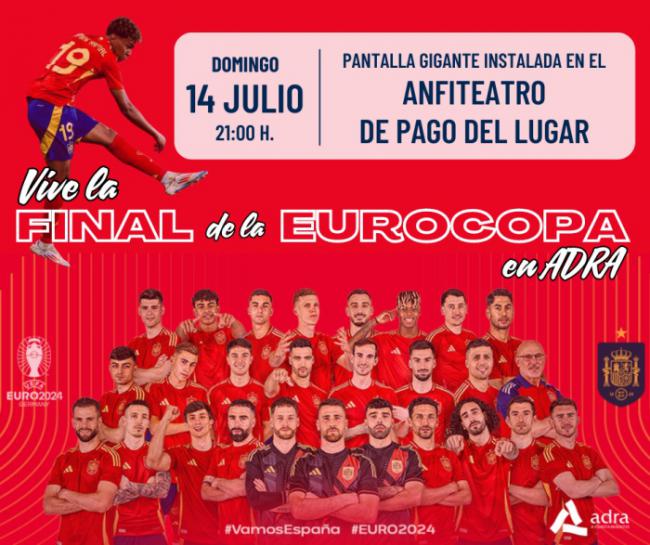 Adra se prepara para la Final de la Eurocopa con una pantalla gigante junto al mar