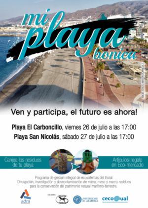 ‘Mi Playa Bonica’ vuelve a las playas de Adra los días 26 y 27 de julio