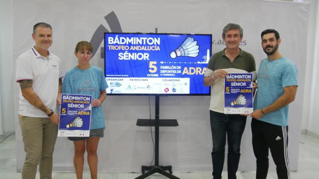 Adra acoge el Trofeo Andalucía Senior de Bádminton el 5 de octubre