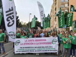 CSIF denuncia deficiencias en Atención a la Diversidad en el CEIP Mar Mediterráneo