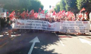 Éxito de la huelga de las trabajadoras del textil en Almería