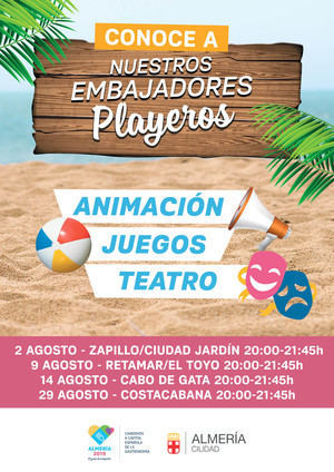 Almería 2019 paseará en agosto a sus ‘Embajadores Playeros’ por los barrios costeros