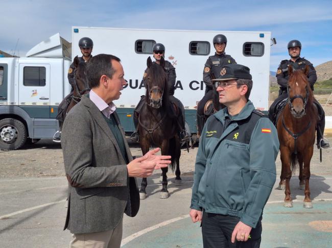 Martín subraya las actuaciones de la Guardia Civil en la Comarca del Andarax