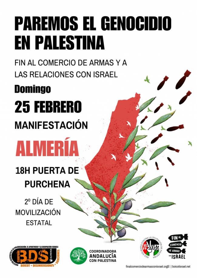 El 25F manifestación contra el genocidio en Gaza