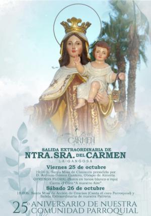 La Virgen del Carmen saldrá en procesión este sábado en La Gangosa