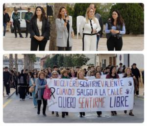 Marcha social en Albox contra la violencia de género