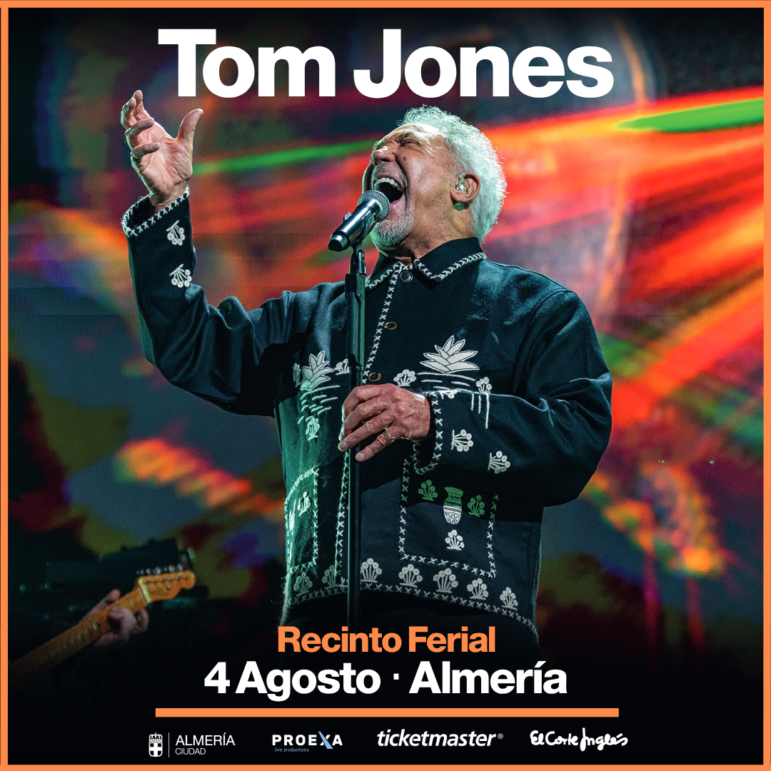 Cuenta atrás para el concierto del gran Tom Jones en Almería el 4 de agosto