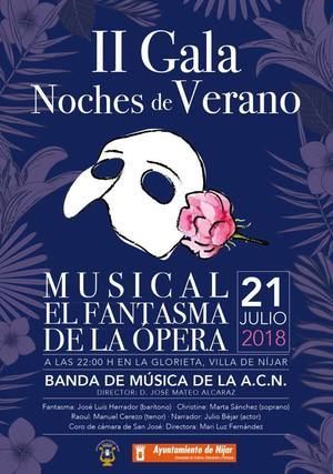 Níjar saca a la calle “El Fantasma de la Ópera” la noche del sábado 21 de julio