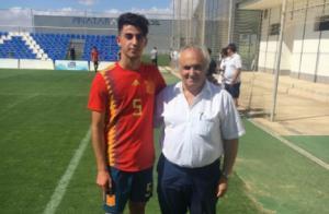 Destacada actuación de Mario Mañas con la selección española sub-17