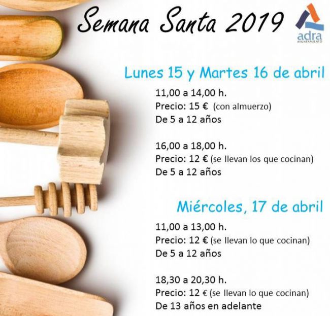 Cocina de Semana Santa para los más pequeños en Adra