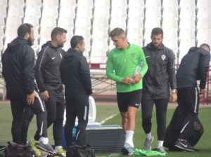 El entrenador del Almería no descarta a Corpas para el inminente partido de Liga