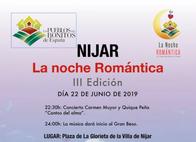 Níjar se suma este año a la Noche Romántica y al beso más bonito del mundo