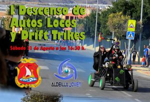 Llega a Dalías el I Descenso de Autos Locos y Drift Trikes