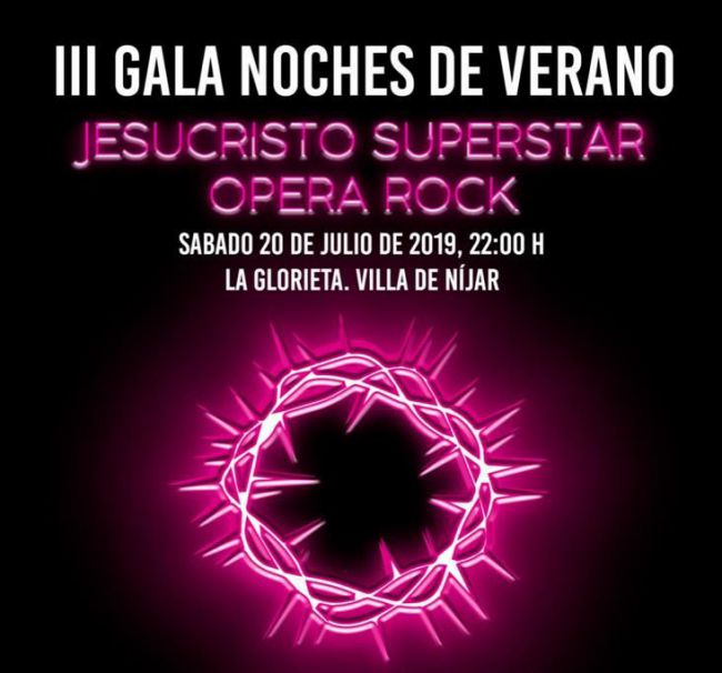 La Ópera Rock “Jesucristo Superstar” llega a la III Gala de Noches de Verano de Níjar