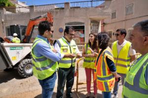 Diputación y Ayuntamiento de Huércal de Almería renuevan la red de abastecimiento del barrio de La Fuensanta