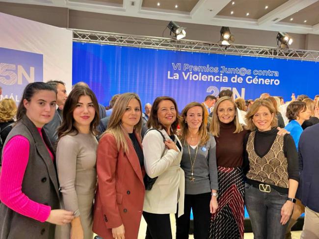 El PP de Almería acude los premios malagueños contra la violencia de género