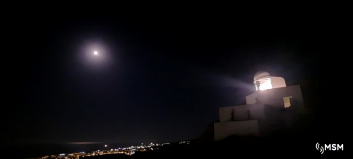 El Faro de Mojácar realiza con éxito las pruebas de alcance de iluminación