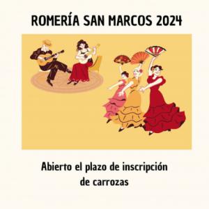 Cierra el plazo de inscripción en el concurso de carrozas para la procesión-romería de San Marcos 2024