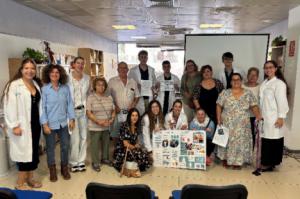 Estudiantes informan sobre osteoporosis en Almería