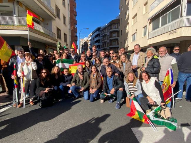 El PP de Almería se sumó a la manifestación por Andalucía y la igualdad