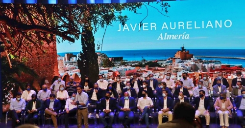 Javier A. García dice a Casado que Almería trabajará para llevarle 'en volandas' a La Moncloa