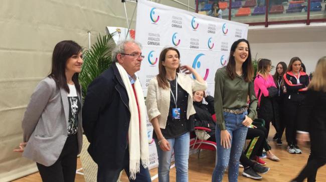 Vícar Disfruta De La Gimnasia Rítmica De CT Adonia Y La Seleccionadora Alejandra Quereda