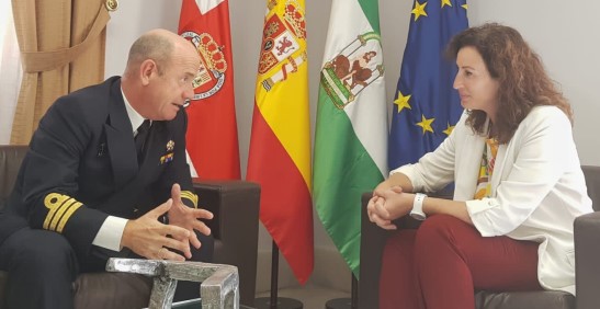 La alcaldesa desea “lo mejor” al comandante naval Víctor Garay