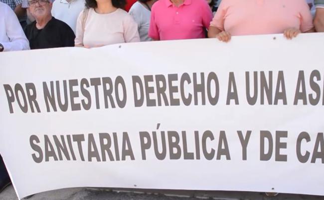 Protesta en Alhama y respuesta del delegado de Salud