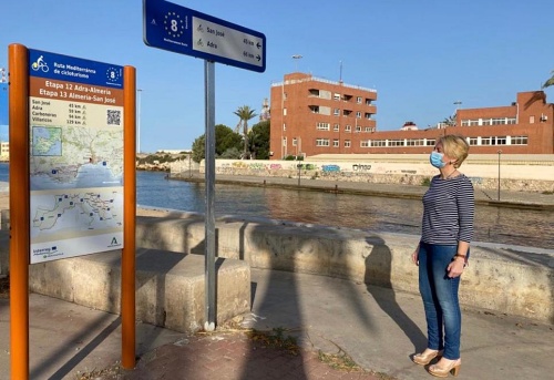 La Junta señaliza en Almería un tramo de 100 kilómetros de EuroVelo 8