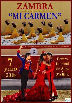 La Escuela Municipal Zambra estrena ‘Mi Carmen’ el 7 de julio en el Centro Cultural