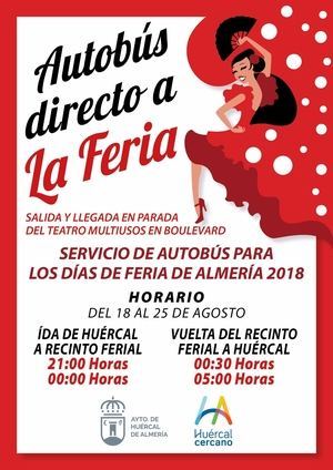 Huércal se va a la Feria de Almería en autobús