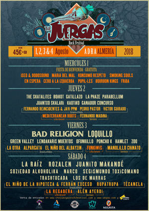 Loquillo, Bad Religion Rozalén y La Raíz en The Juergas Rock Festival