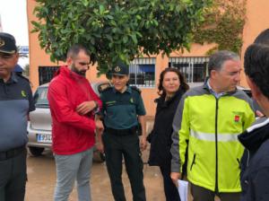 La consejera de Agricultura y el de Presidencia visitan Níjar y Almería por el temporal