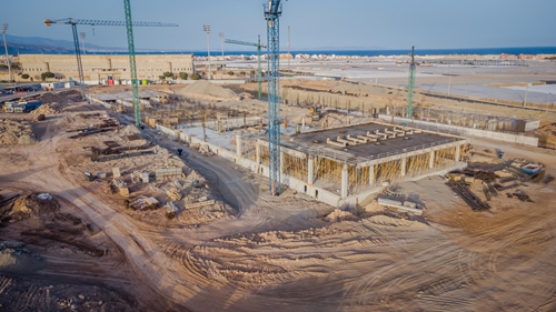 Las obras del Hospital de Roquetas de Mar avanzan a buen ritmo