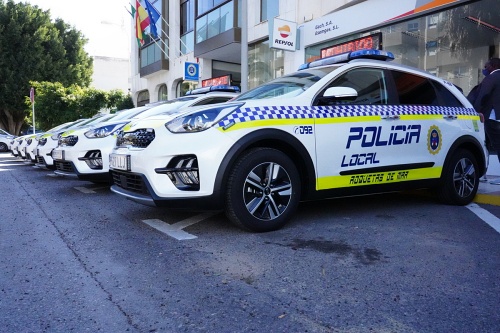 Siete modernos vehículos para la Policía Local de Roquetas de Mar