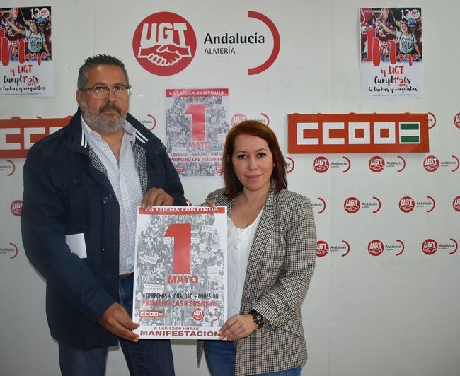 CCOO Y UGT presentan el manifiesto del 1 Mayo