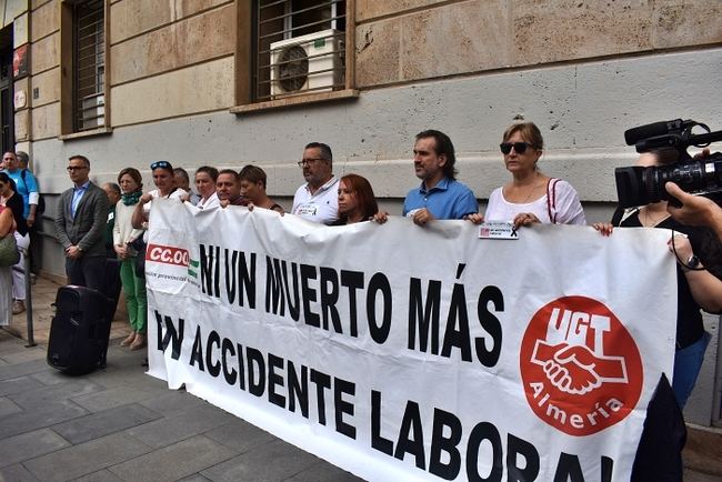 Sindicatos y empresarios se movilizan por el aumento de la siniestralidad laboral en Almería